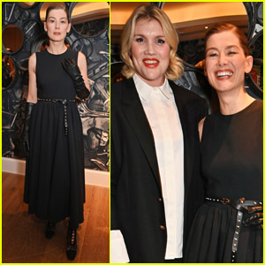 Rosamund Pike Joins Director Emerald Fennell at 'Saltburn' Screening in London