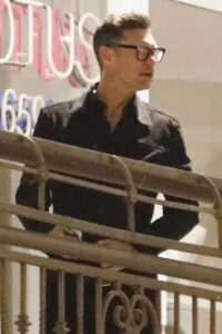 Ryan Seacrest was seen looking serious during a date night with Aubrey Paige