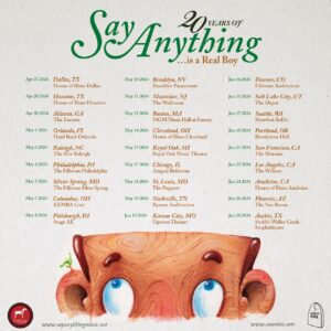 Say Anything Announce ...Is a Real Boy 20th Anniversary Tour