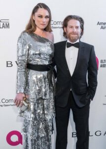 Clare Grant and Seth Green at the 26th Annual Elton John AIDS Foundation's Academy Awards Viewing Party