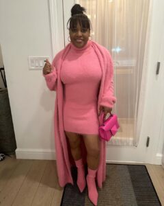Sherri Shepherd stunned fans with her new look- a pink minidress