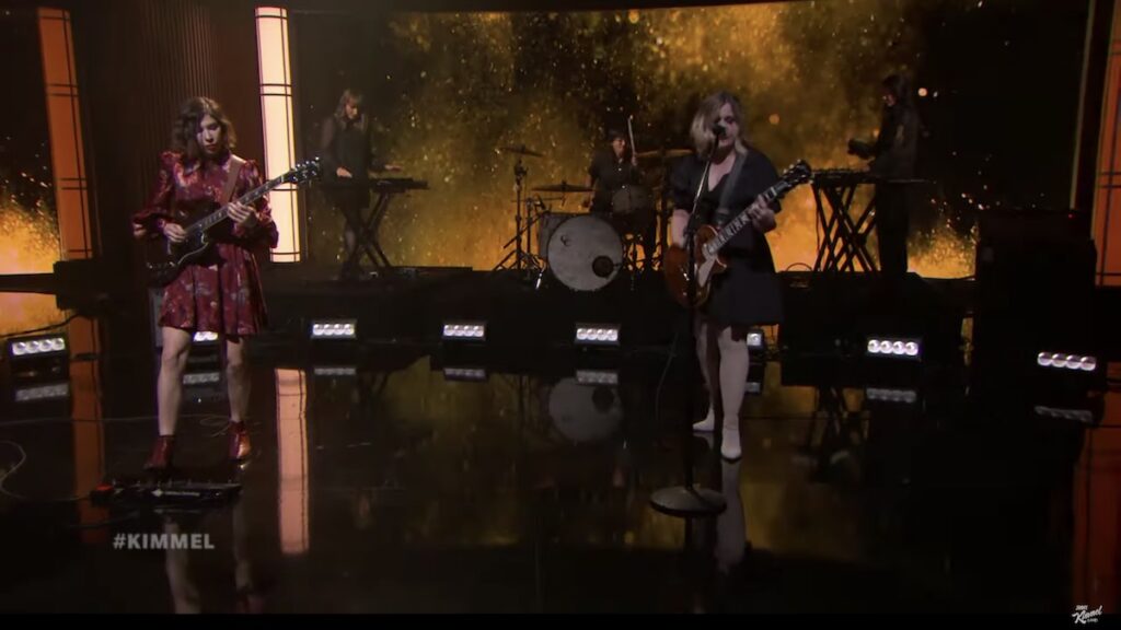 Sleater-Kinney Perform "Say It Like You Mean It" with Fred Armisen on Kimmel: Watch