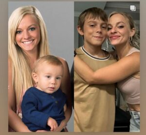 Mackenzie Mckee shared two photos of her son Gannon,