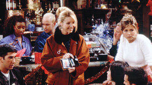 The scene where Phoebe tells the gang 'Merry Christmas Eve Eve'