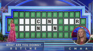 Jill was unable to solve the Wheel of Fortune puzzle of 'Voicing Our Opinion'