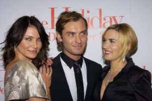 Kate Winslet, Cameron Diaz and Jude Law on the red carpet at the film’s 2006 premiere