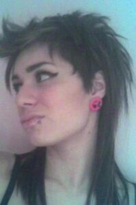 Lydia used to be a "scene kid" with a spiky mullet and lip piercing