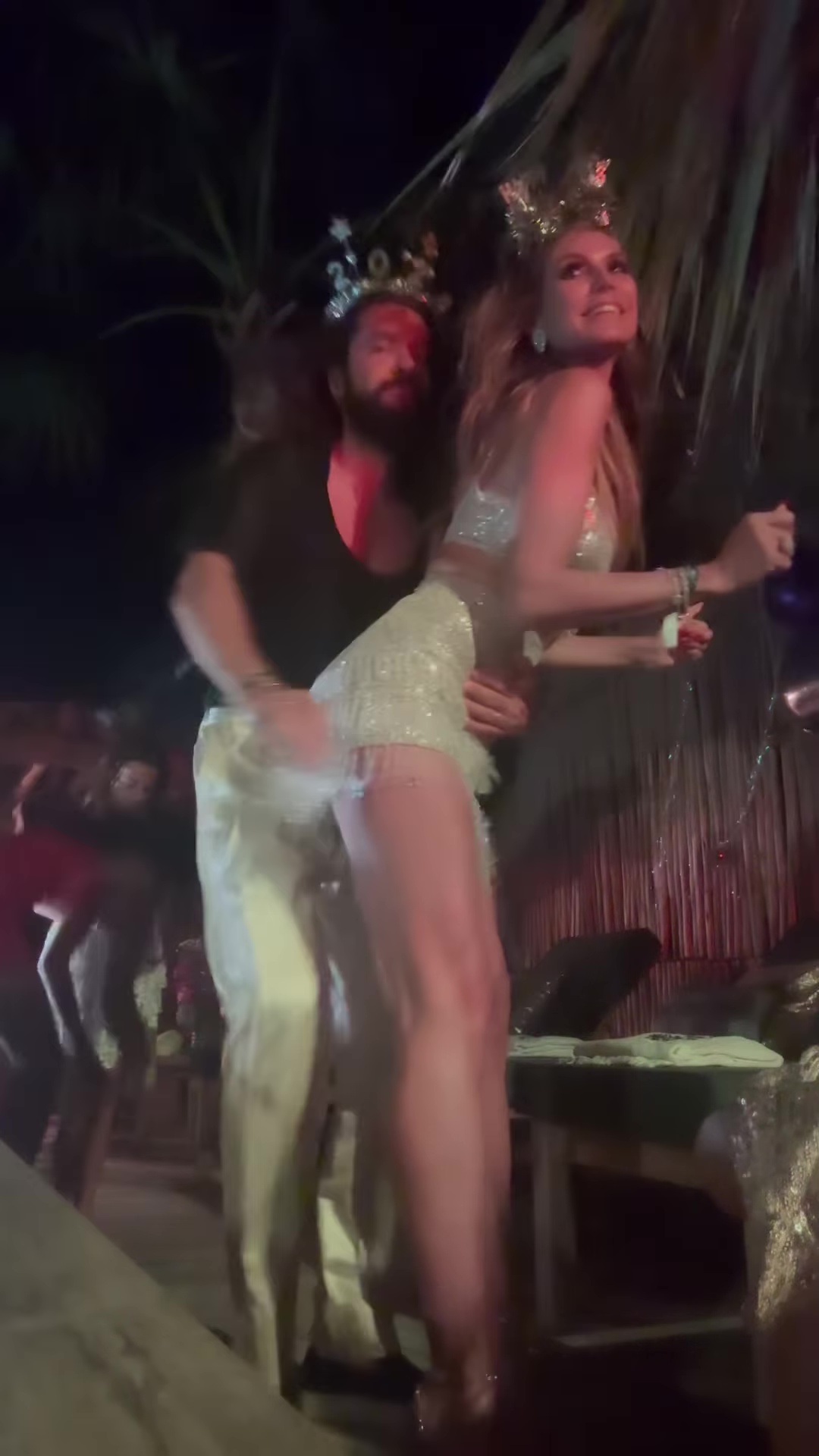 The model shared a video grinding against her hubby at a club