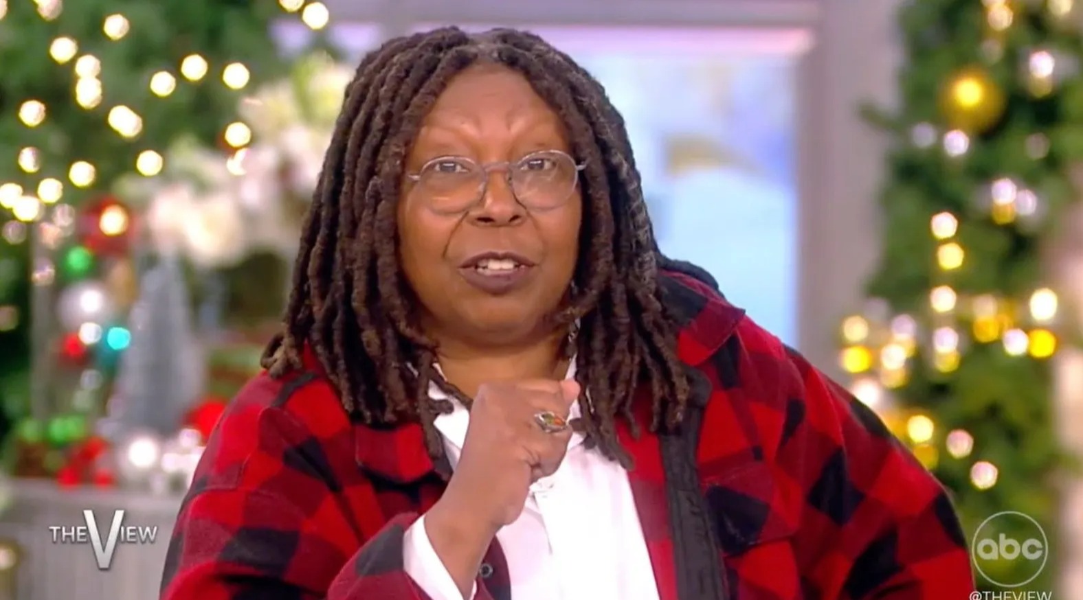 Whoopi is seen in a previous episode wearing her glasses on December 8, 2022