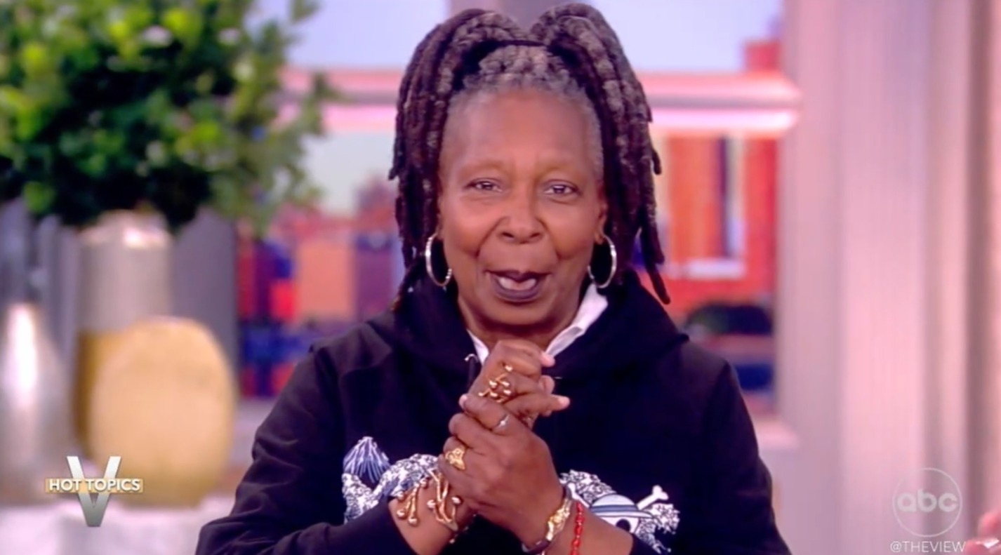 Whoopi appeared to have lost some weight since her face was noticeably slimmer