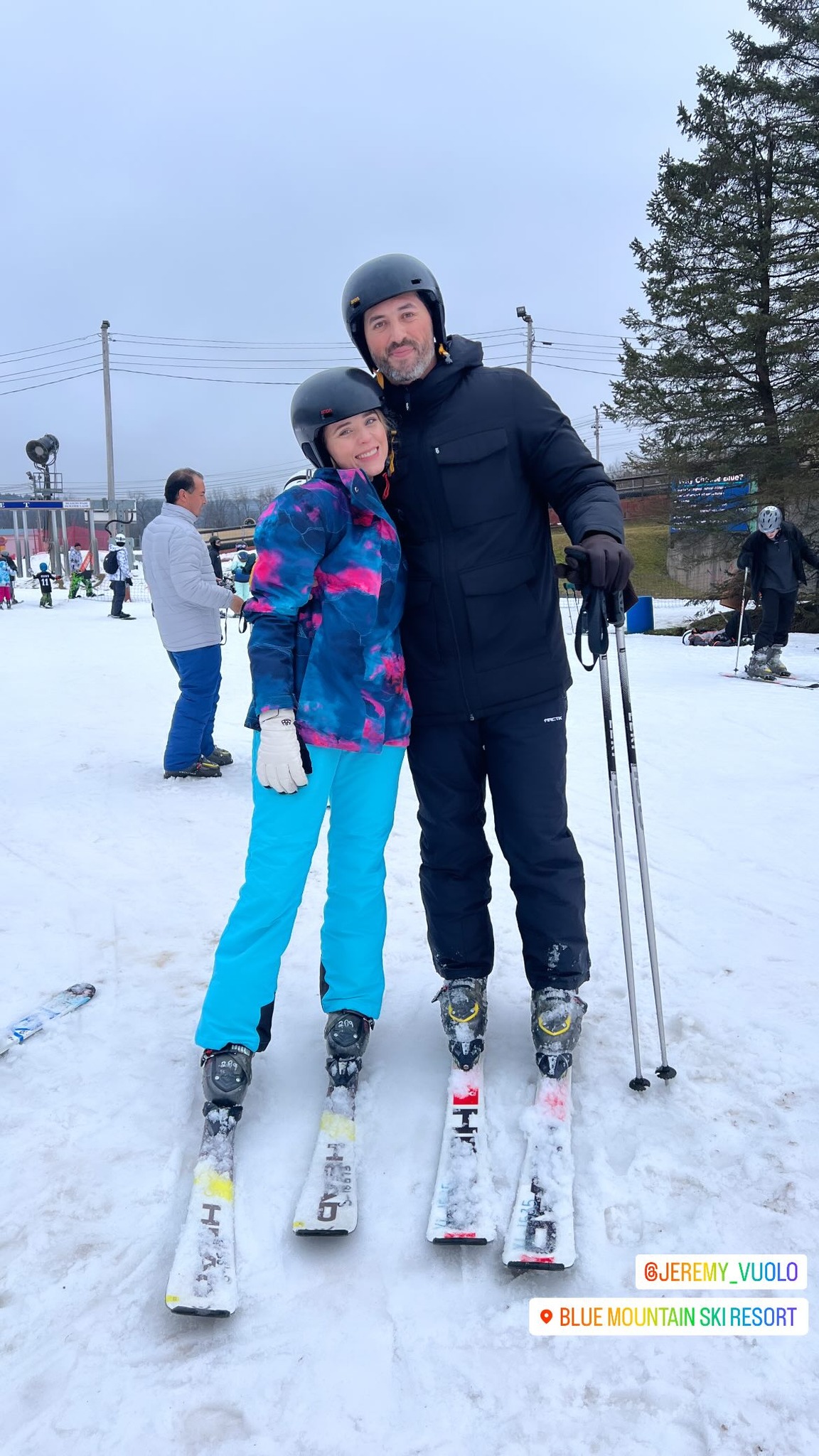 Jinger and her husband Jeremy recently went skiing