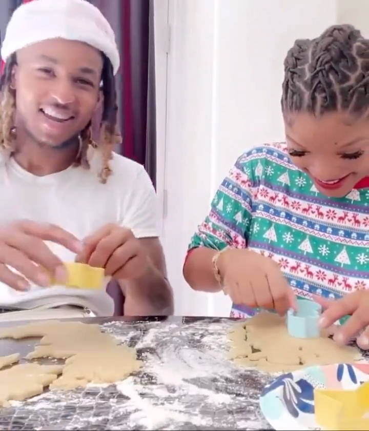 Other fans spotted 'clues' in videos of the couple baking cookies