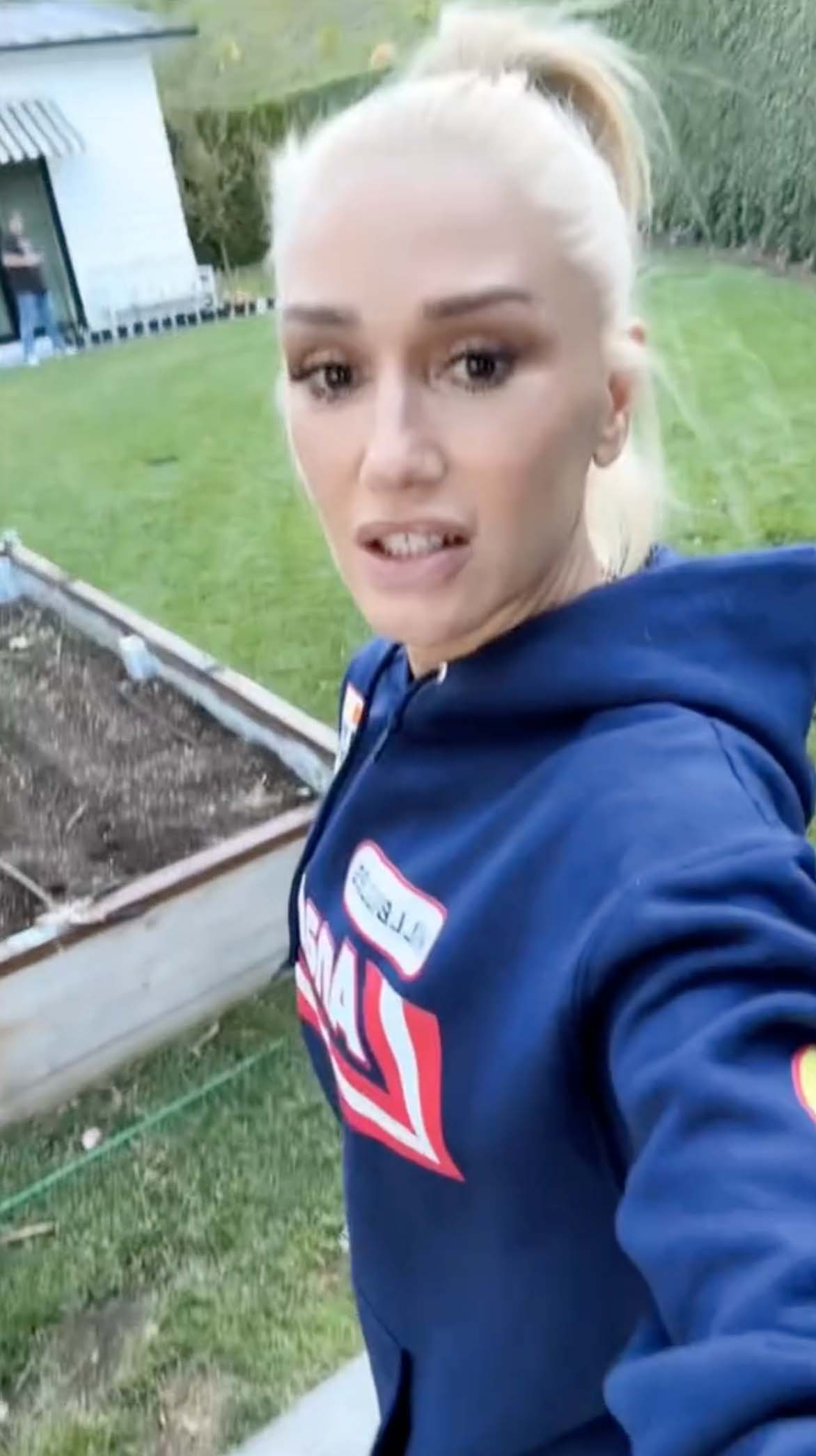 Gwen posted the gardening video to her TikTok account on Saturday