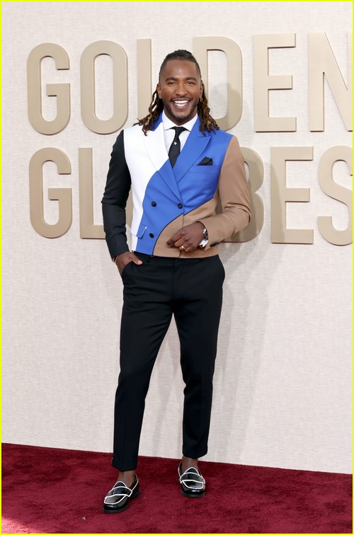 Access Hollywood’s Scott Evans at the Golden Globes 2024