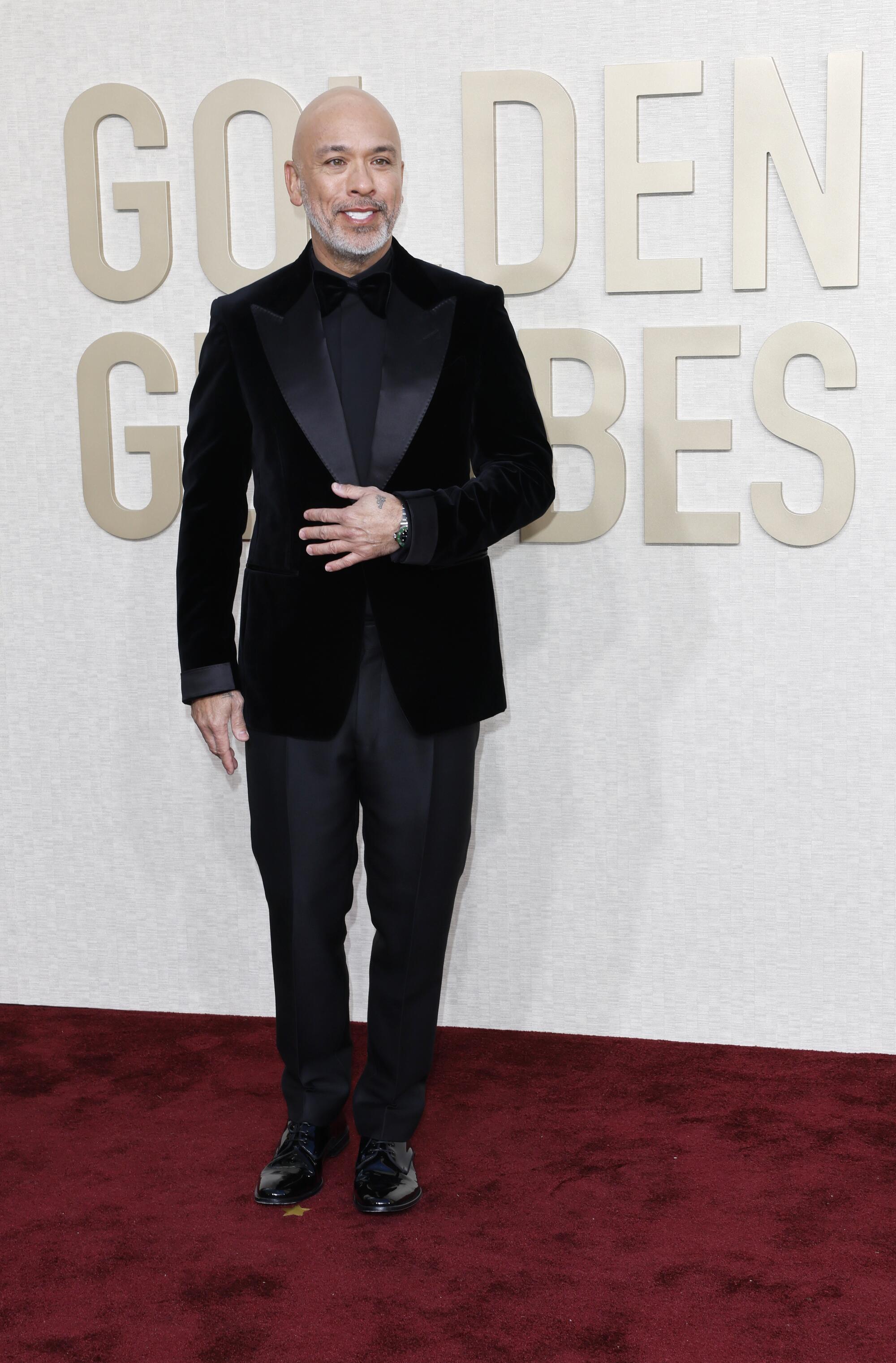 Jo Koy on the red carpet of the 81st Golden Globe Awards at the Beverly Hilton.