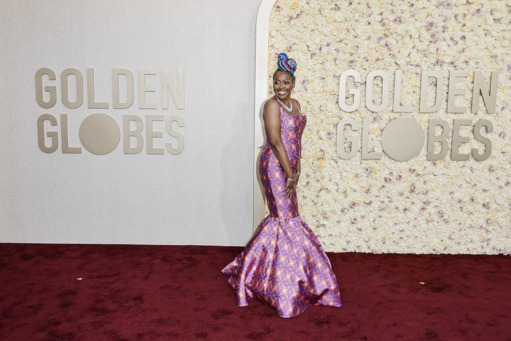 Erika Alexander attends the 81st Golden Globe Awards held at the Beverly Hilton