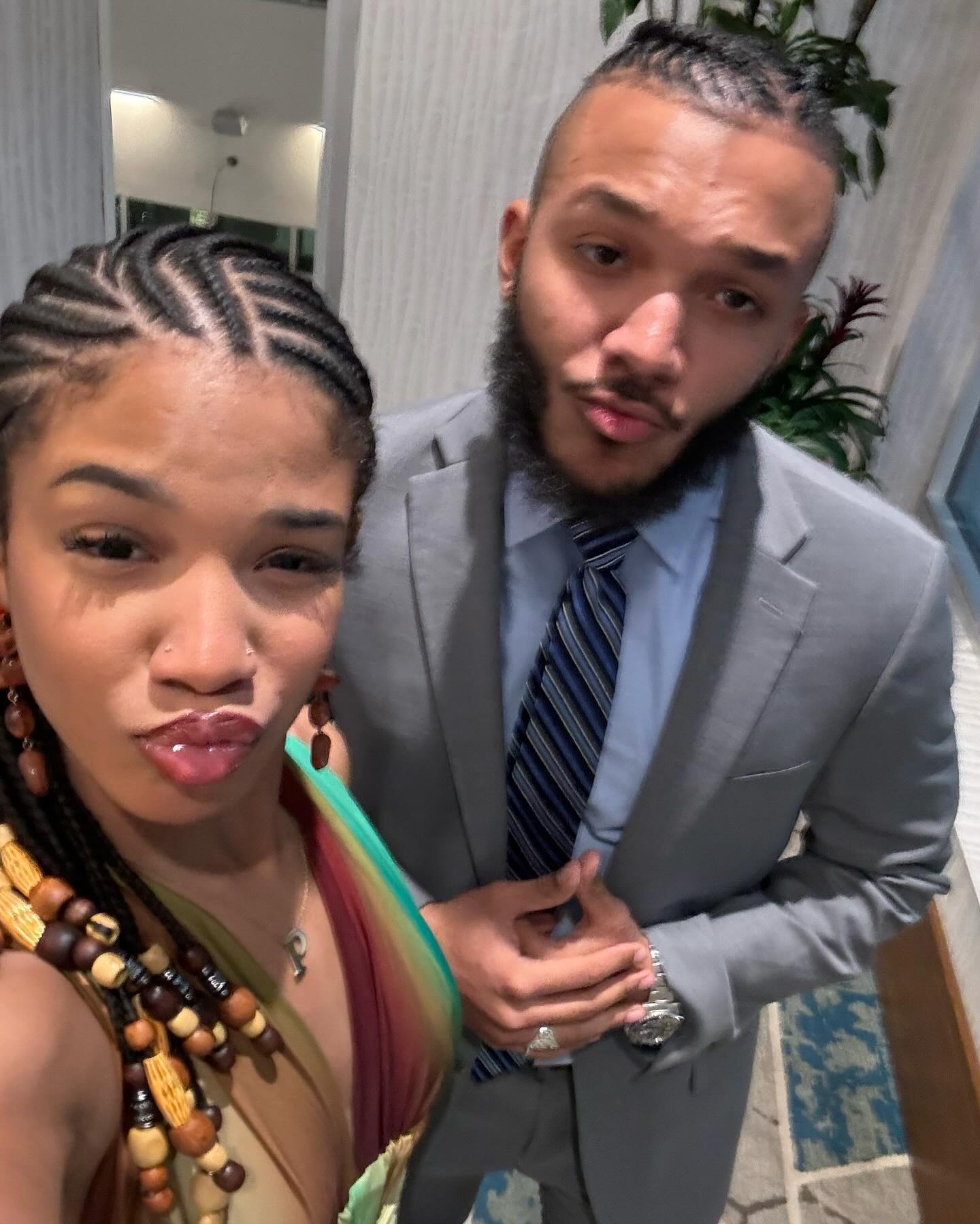 She and her brother Gabriel showed off their braids and fashion sense in photos