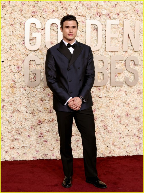 May December’s Charles Melton at the Golden Globes 2024