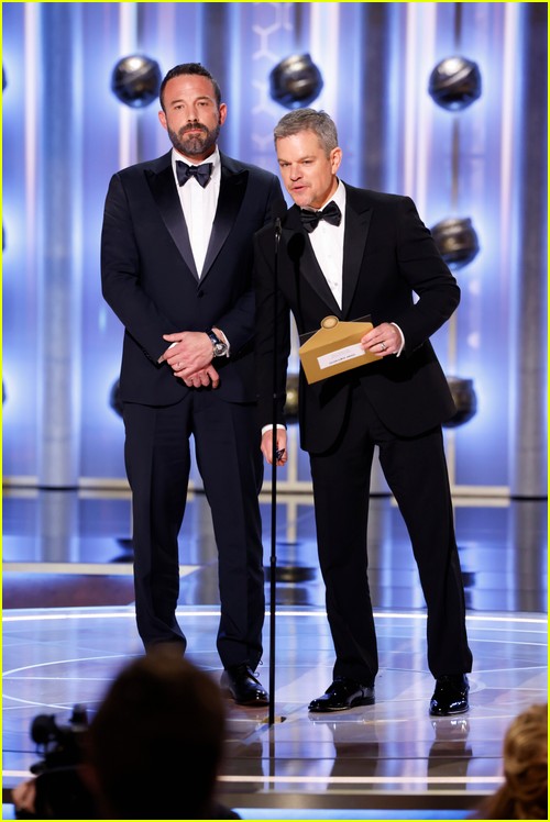 Air’s Matt Damon at the Golden Globes 2024