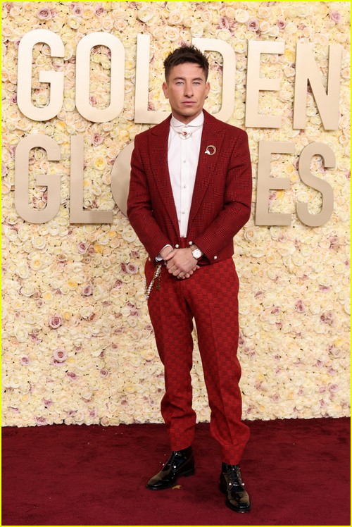 Saltburn’s Barry Keoghan at the Golden Globes 2024