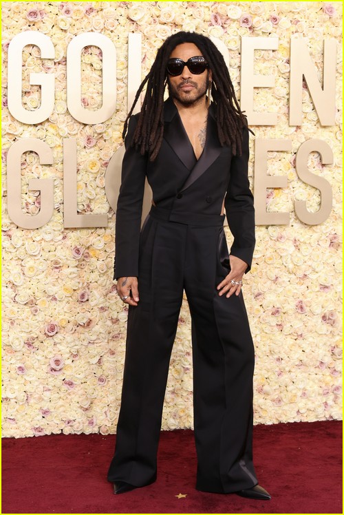 Lenny Kravitz at the Golden Globes 2024