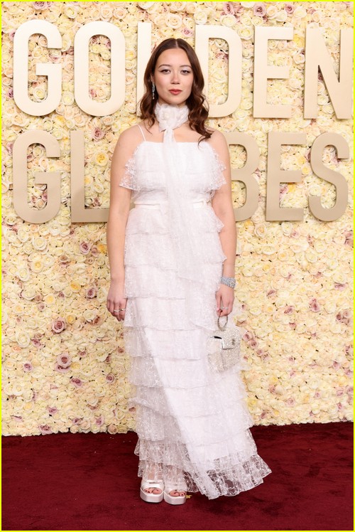 Singer-songwriter Laufey at the Golden Globes 2024