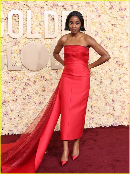 The Bear’s Ayo Edebiri at the Golden Globes 2024