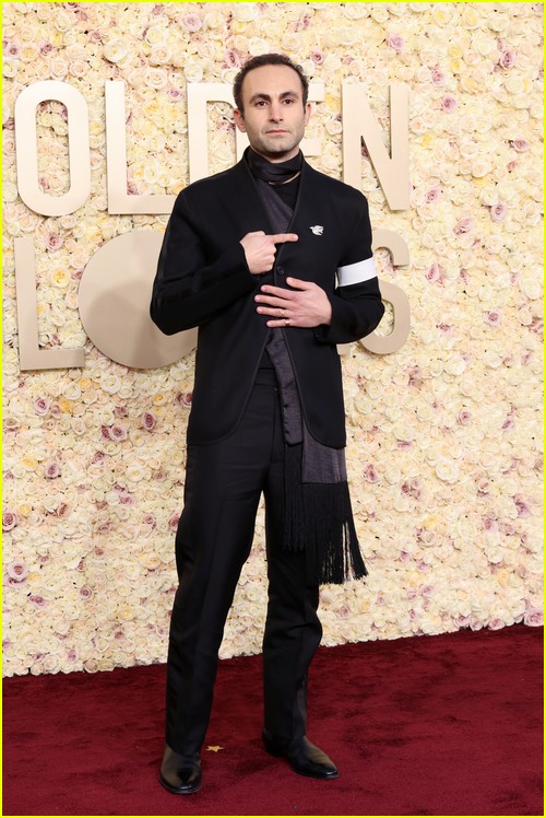 The Crown’s Khalid Abdalla at the Golden Globes 2024