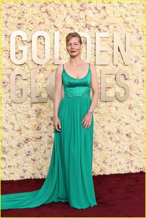 Anatomy of a Fall’s Sandra Huller at the Golden Globes 2024