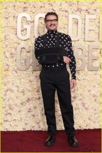 The Last of Us’ Pedro Pascal at the Golden Globes 2024
