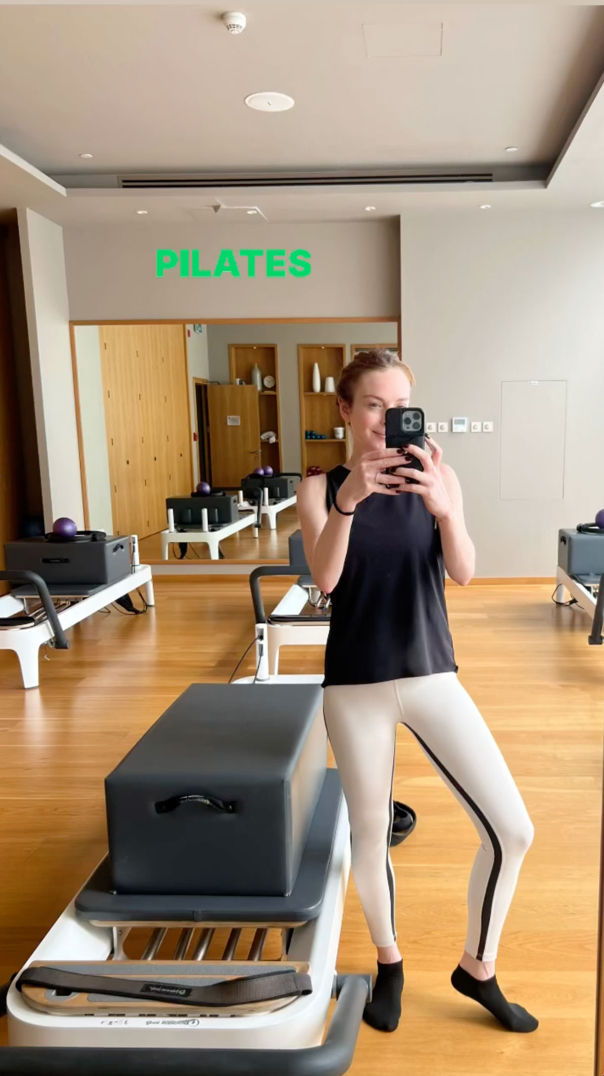 Prior to the Mean Girls movie premiere, Lindsay resurfaced in a Pilates studio