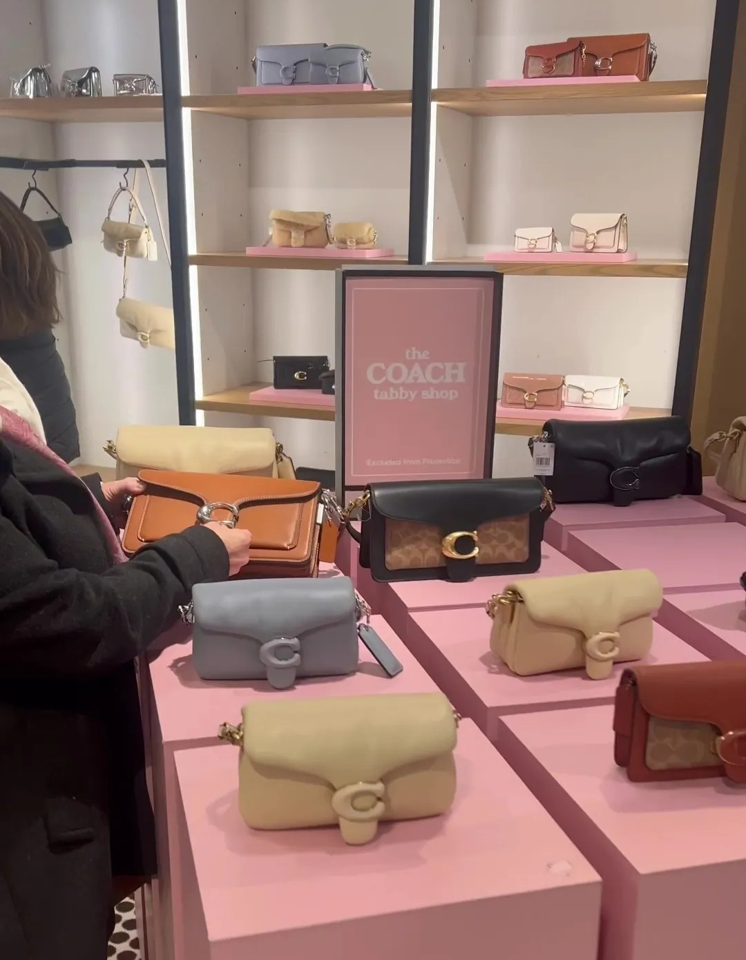 Coach's iconic Tabby bags had their very own section