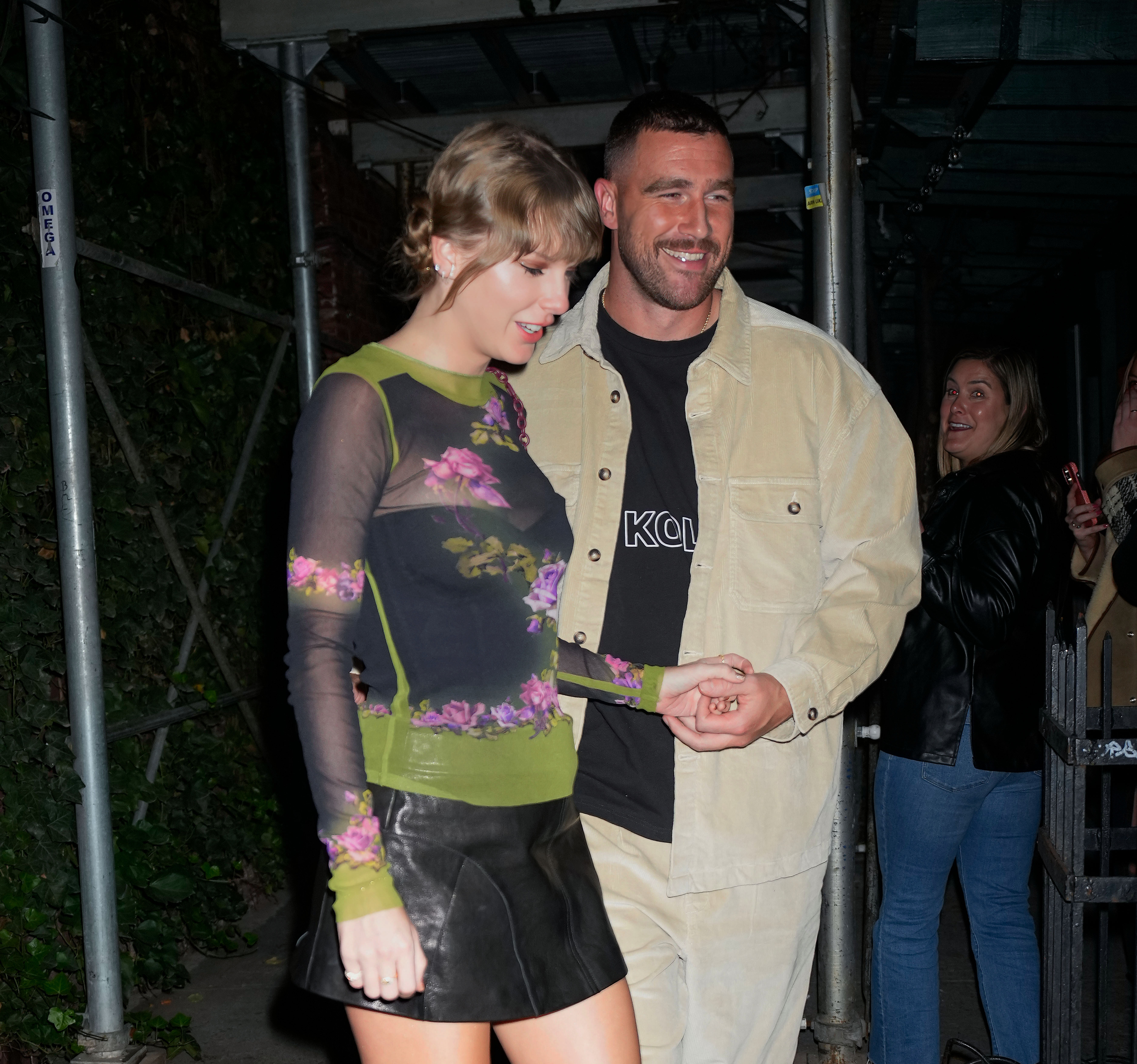 Taylor Swift and Travis Kelce are spotted out for dinner in October 2023 in New York City