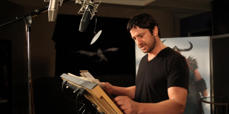 Gerard Butler Recording His Voice for How to Train Your Dragon (2010)