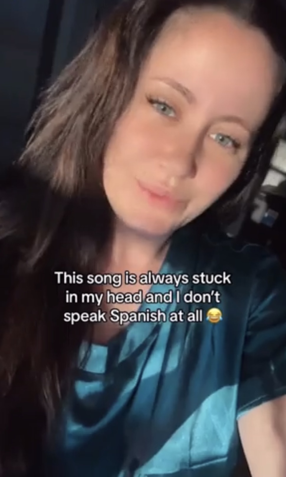 Jenelle posted from the front seat of a car