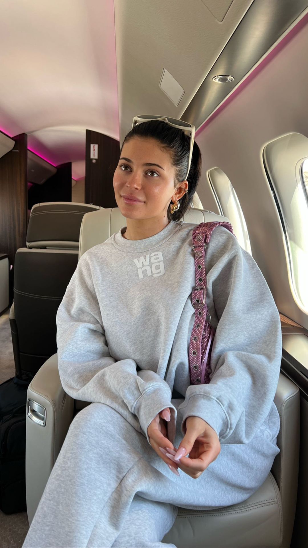 Kylie often jets around on her $72 million private plane