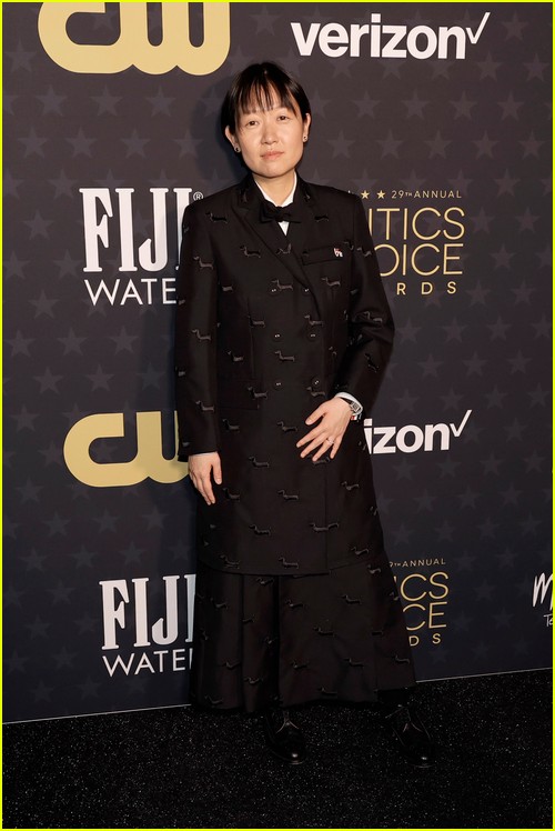 Past Lives director Celine Song at the Critics Choice Awards