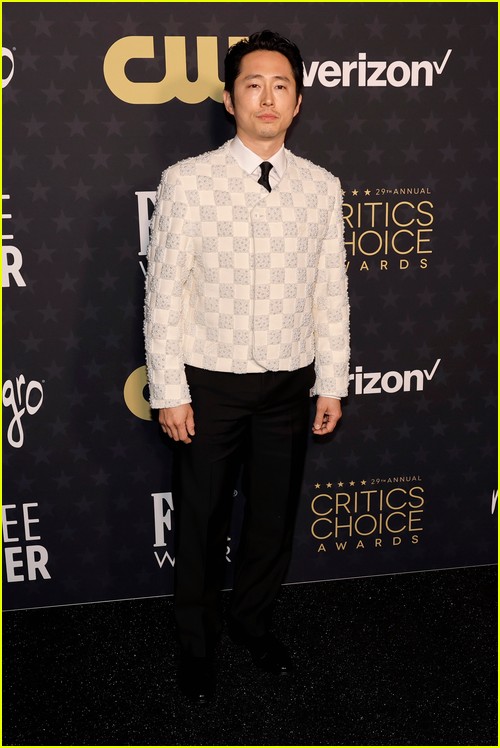 Beef’s Steven Yeun at the Critics Choice Awards