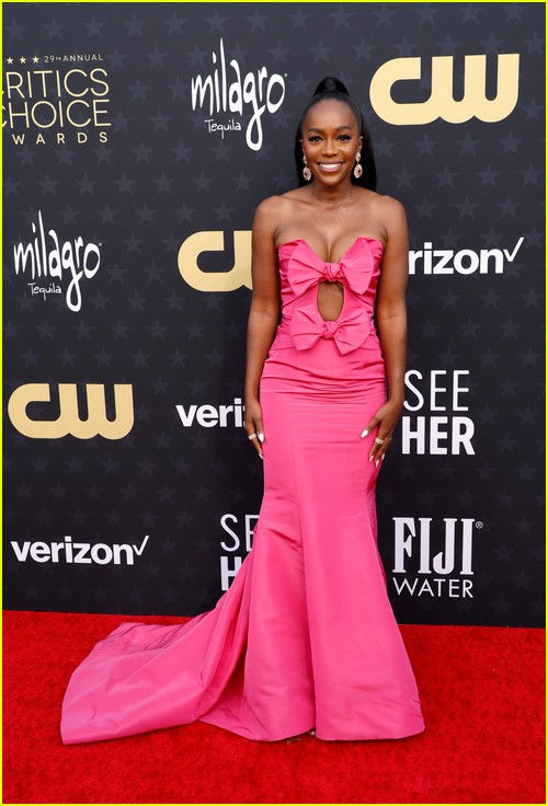 Lessons In Chemistry’s Aja Naomi King at the Critics Choice Awards