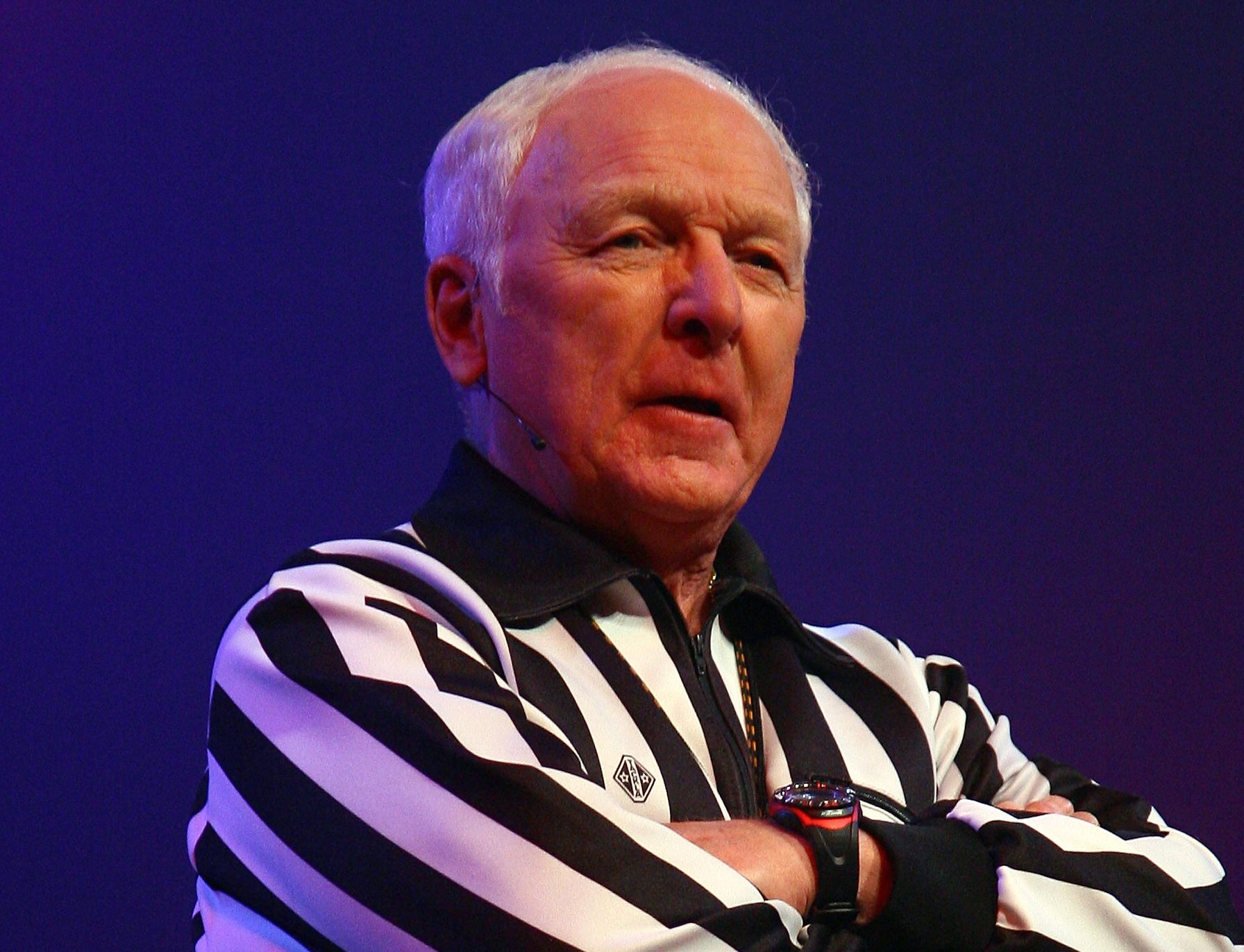  John was iconic as the game's referee