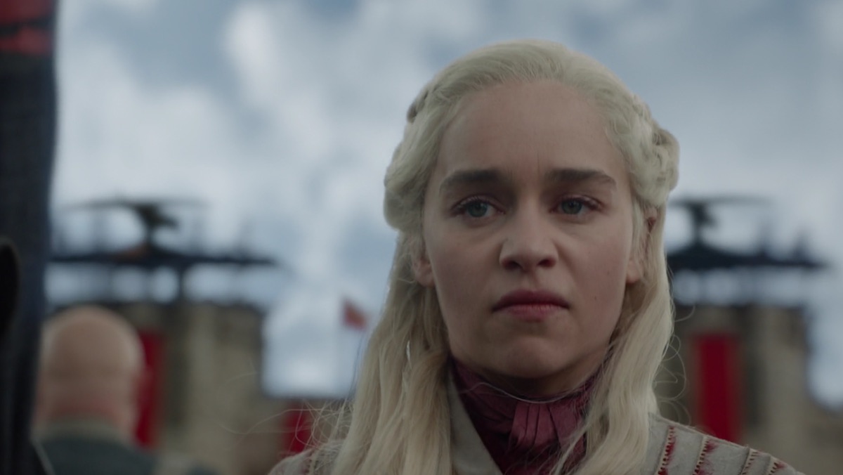 Daenerys looks angry on Game of Thrones
