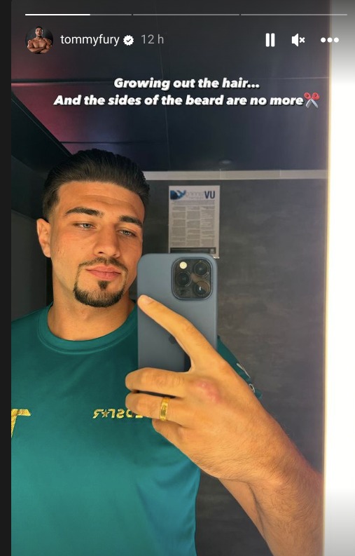 The Love Island star posted this snap with the above message