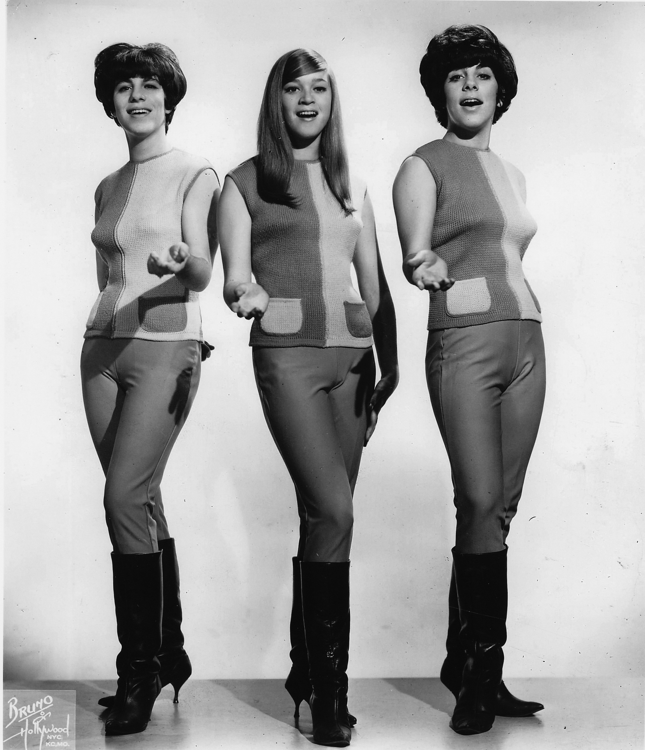 The Shangri-Las consisted of Mary Ann Ganser, Mary Weiss, and Marge Ganser (left to right)