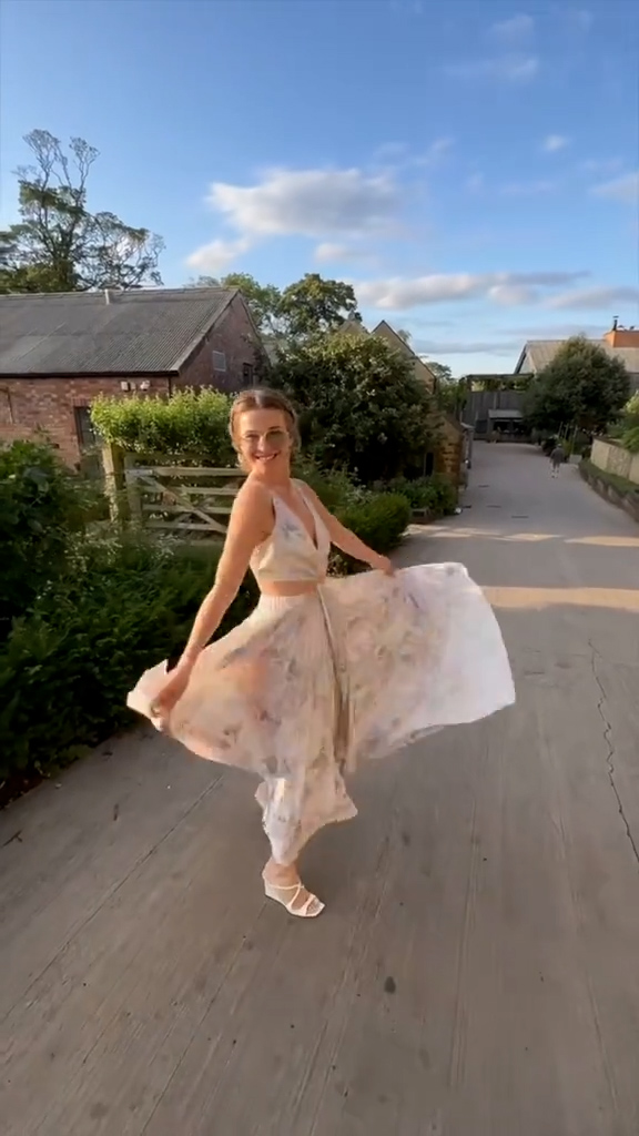 Julianne twirled 'my way into 2024' in a TikTok video