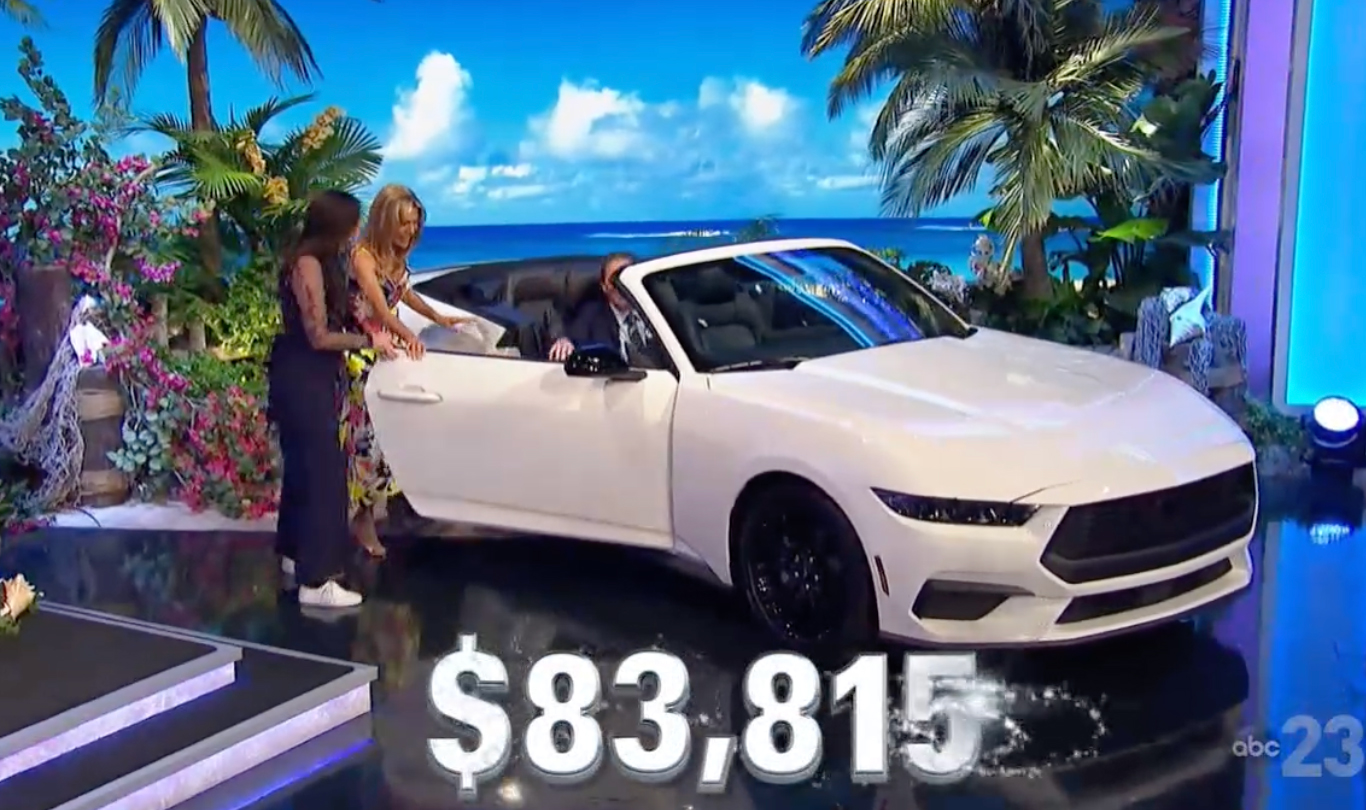 Jeremy and his wife won a huge $83,815 total - 'Looks like he might drive right out of the studio' Pat added