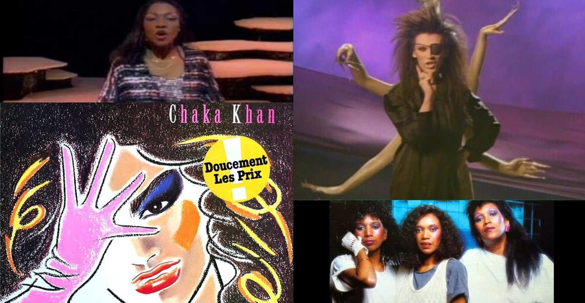 Shannon in the Let the Music Play video, Pete Burns of Dead or Alive in the You Spin Me Round music video, cover art for Chaka Khan's I Feel For You, and promo art for the Pointer Sisters' hit song Automatic.