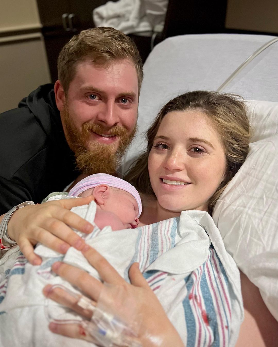 Joy-Anna and Austin welcomed their third child, Gunner, in May of last year