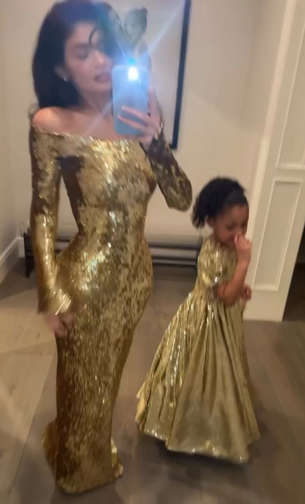 This time last year, Kylie uploaded a side-by-side photo of her and Stormi to show how much they favored