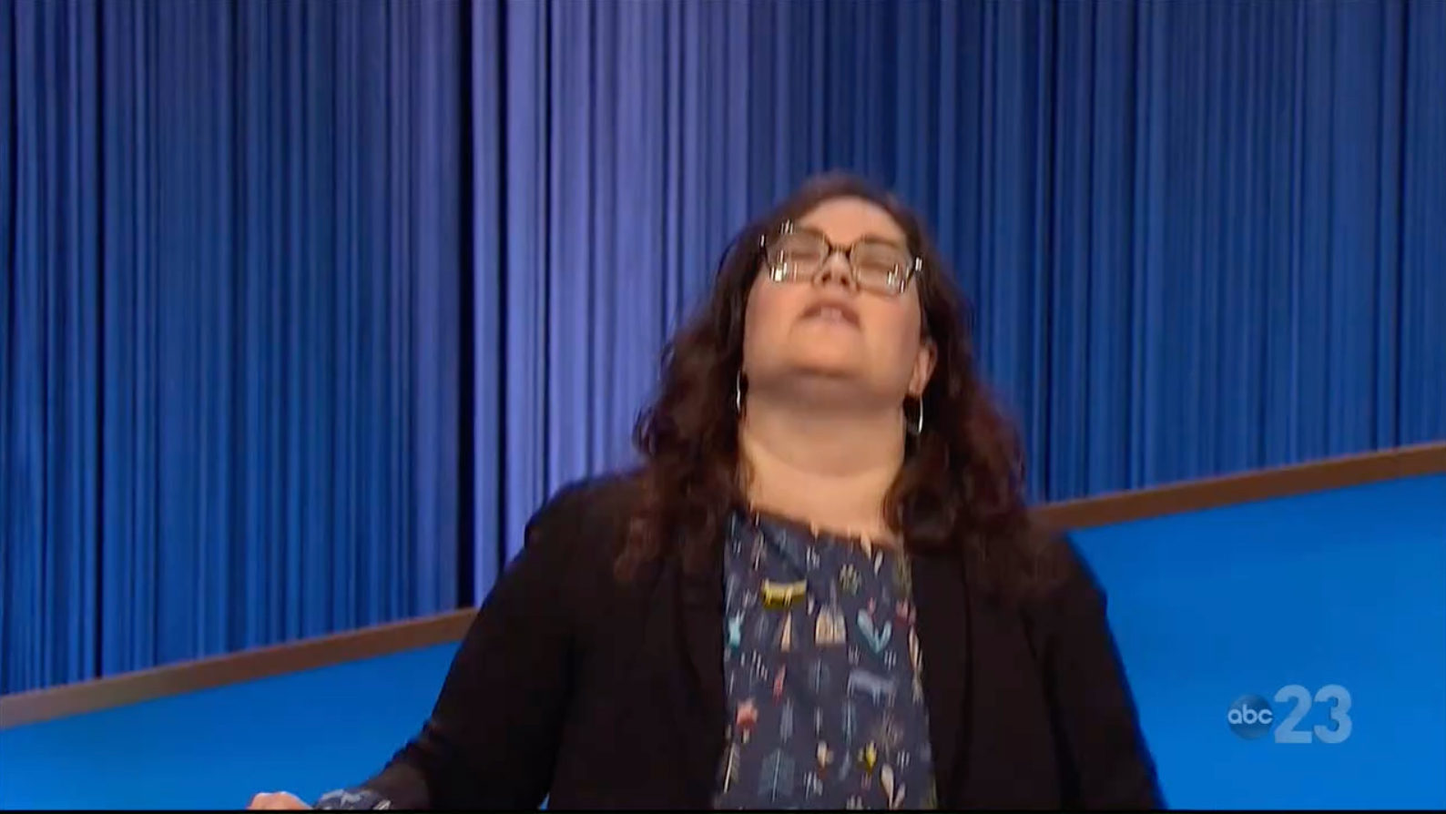 Tamara hit her Jeopardy! buzzer after missing the clue