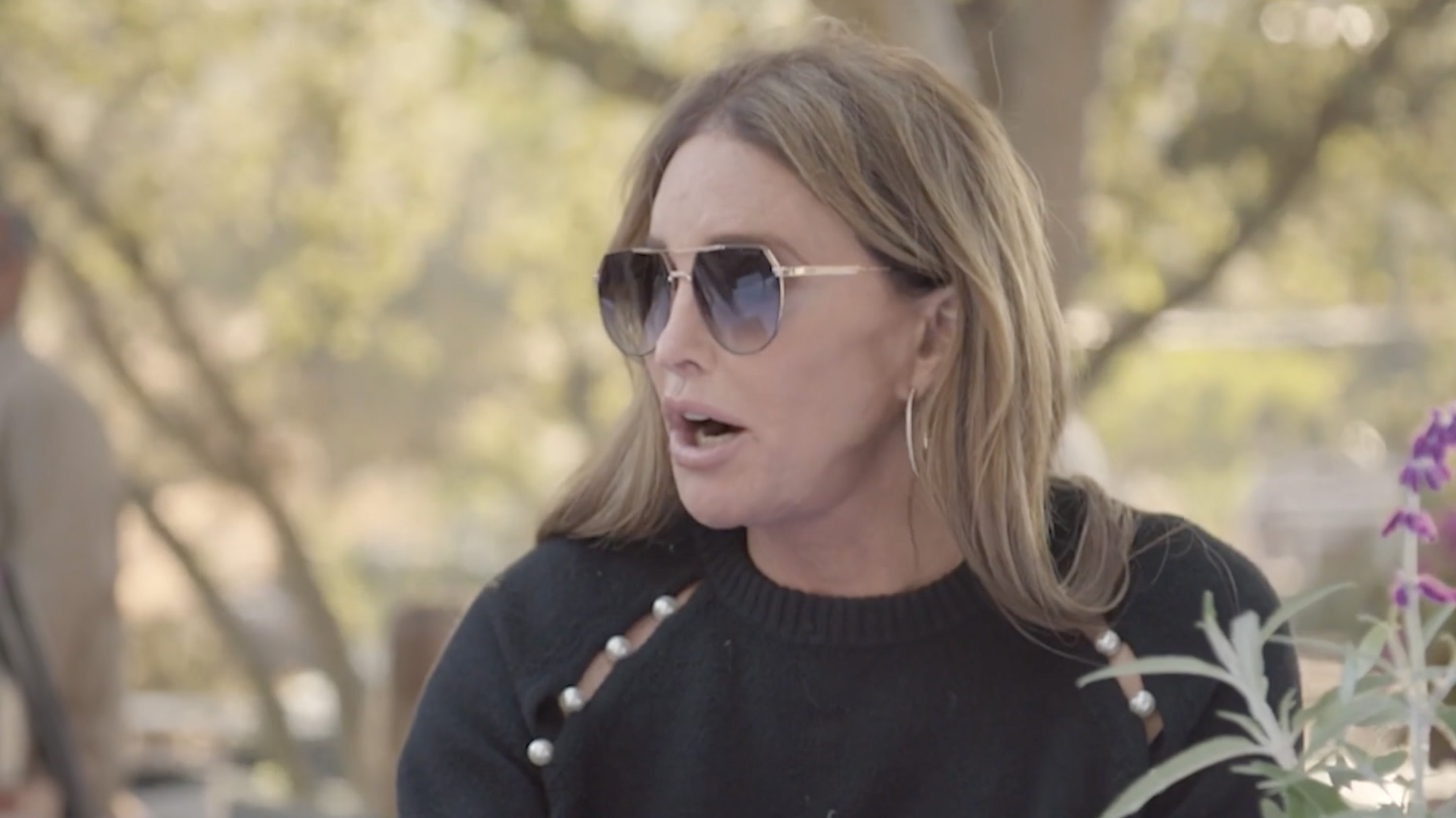 Caitlyn attended a garden party at the Jenner's Malibu home - as seen here in a teaser episode